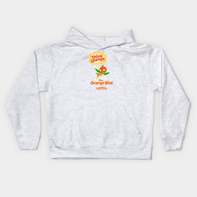 Think! Orange Bird Florida Flag Kids Hoodie by The Dept. Of Citrus